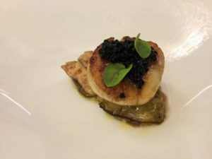 Capasanta con foie gras e caviale - Ristorante Panama