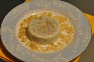 Panna cotta a Gorgonzola DOP con crumble salato