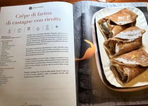 Crepes di farina di castagne con crema di ricotta