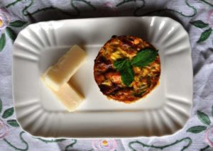 Sformatino di zucchine con Pecorino Romano DOP e menta